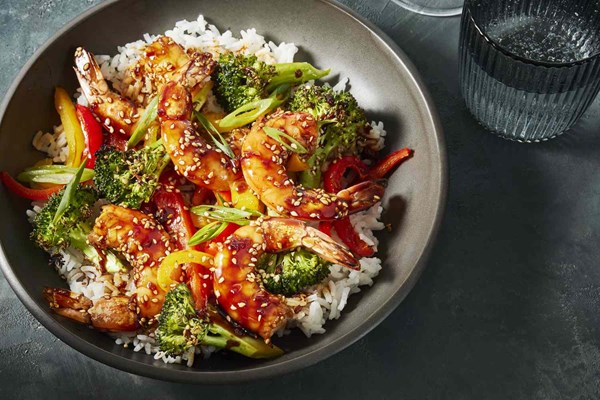 Teriyaki shrimp
