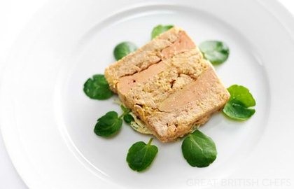 Terrine of confit chicken and foie gras with celeriac remoulade