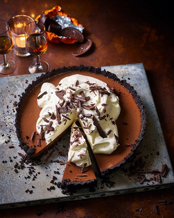 Terry’s Chocolate Orange and Oreo cream pie