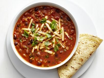 Tex-Mex bean soup with rice