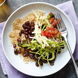 Tex-Mex black bean & quinoa bowl