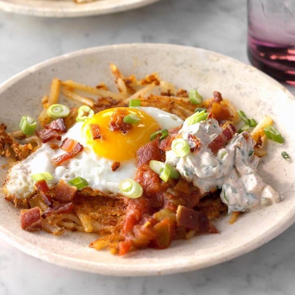 Tex-Mex breakfast haystacks