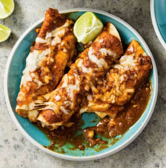 Tex-Mex cheese enchiladas for two