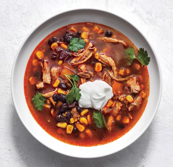 Tex-Mex chicken and black bean soup