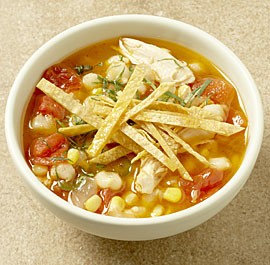 Tex-Mex chile-lime chicken soup