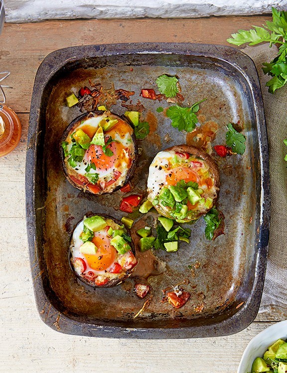 Tex-Mex mushroom-baked eggs