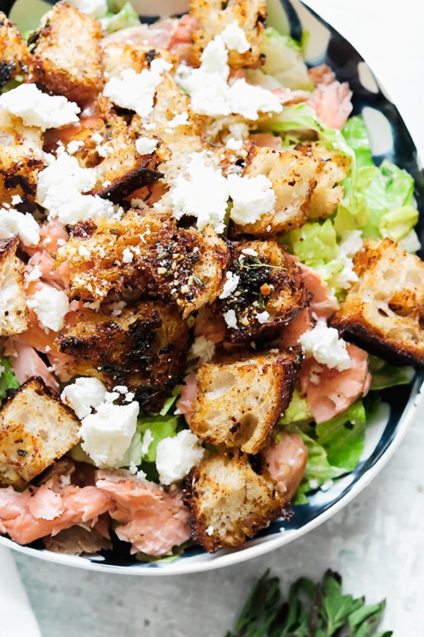Tex-Mex salmon Caesar salad