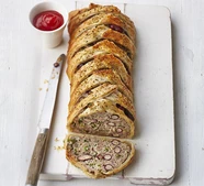 Tex-mex sausage plait