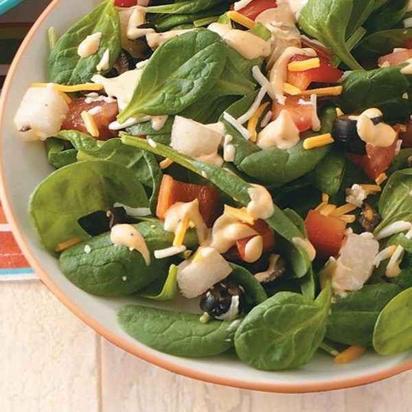 Tex-Mex spinach salad