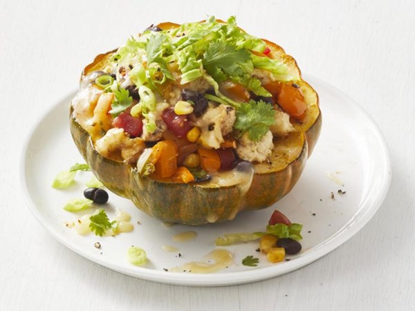 Tex-Mex stuffed acorn squash