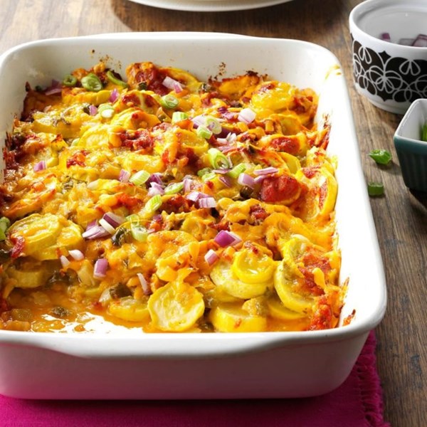 Tex-Mex summer squash casserole