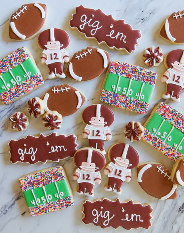 Texas A&M Aggies football cookies 