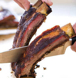 Texas barbecued beef ribs