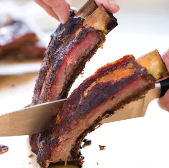 Texas barbecued beef ribs