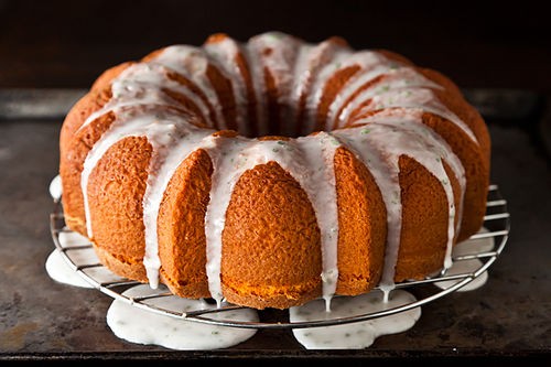 Texas ruby red grapefruit cake with a hint of mint
