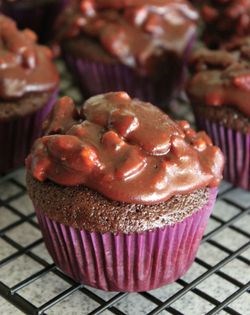 Texas sheet cake cupcakes