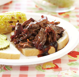 Texas shredded barbecued beef