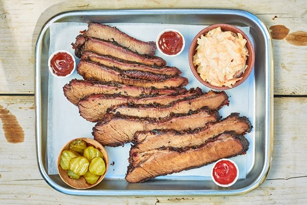 Texas-style barbecued beef brisket