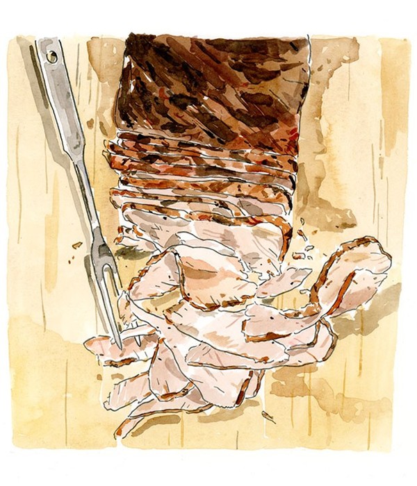 Texas-style barbecued brisket