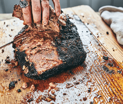 Texas-style smoked beef brisket