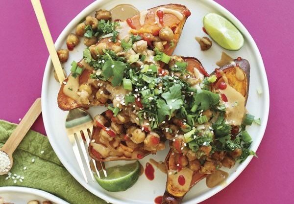 Thai baked sweet potatoes