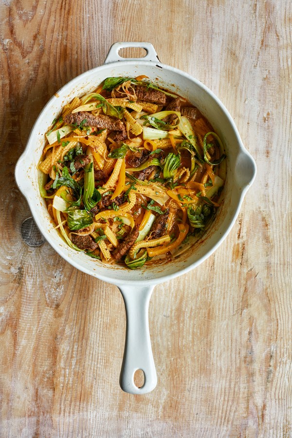 Thai basil beef stir-fry