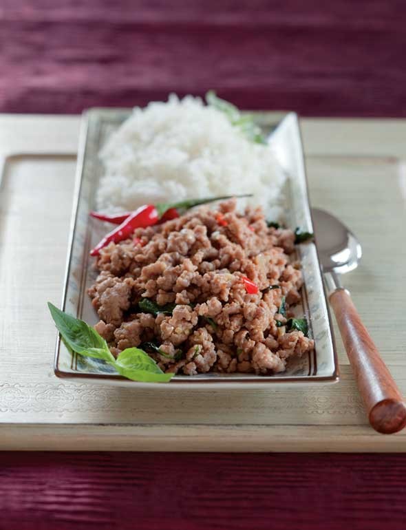 Thai basil pork (pad gkaprow mu)
