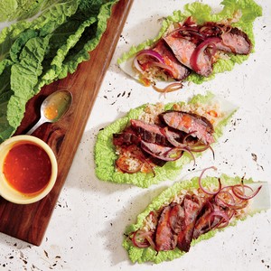Thai beef cabbage wraps