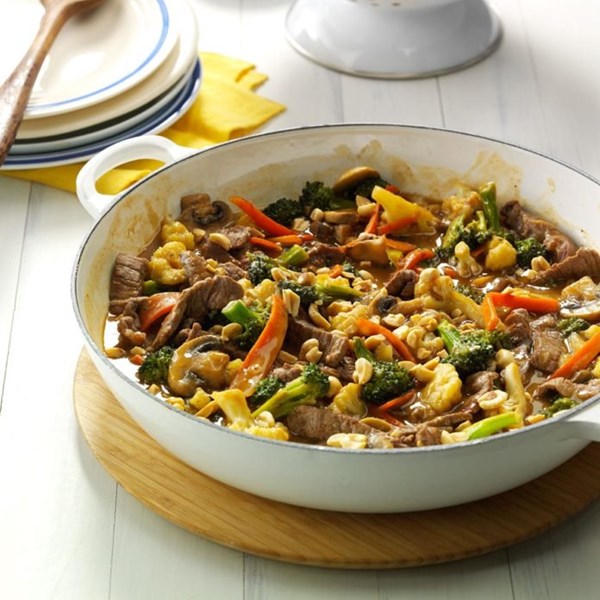 Thai beef stir-fry
