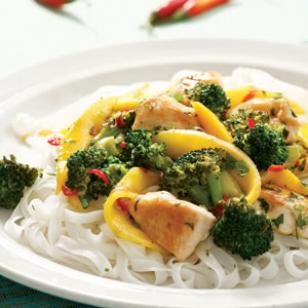 Thai chicken & mango stir-fry