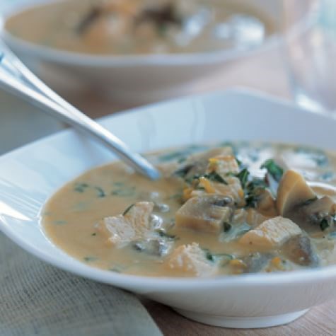 Thai chicken-coconut soup