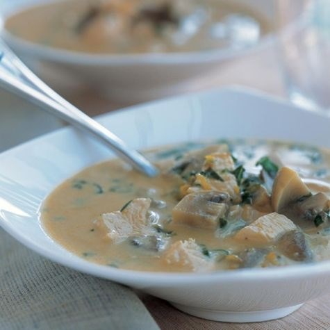 Thai chicken-coconut soup
