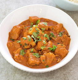 Thai chicken curry with potatoes and peanuts