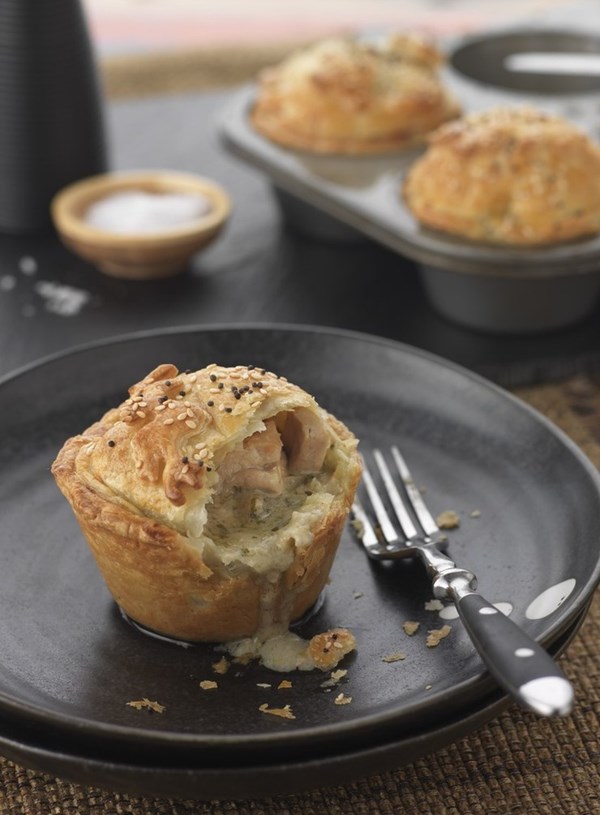 Thai chicken pies