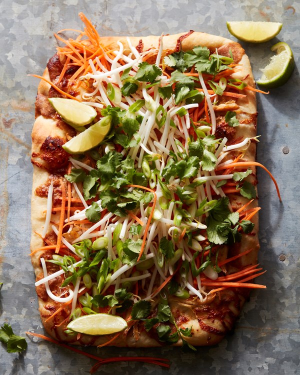 Thai chicken pizza