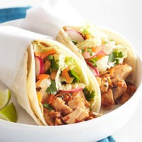 Thai chicken tacos