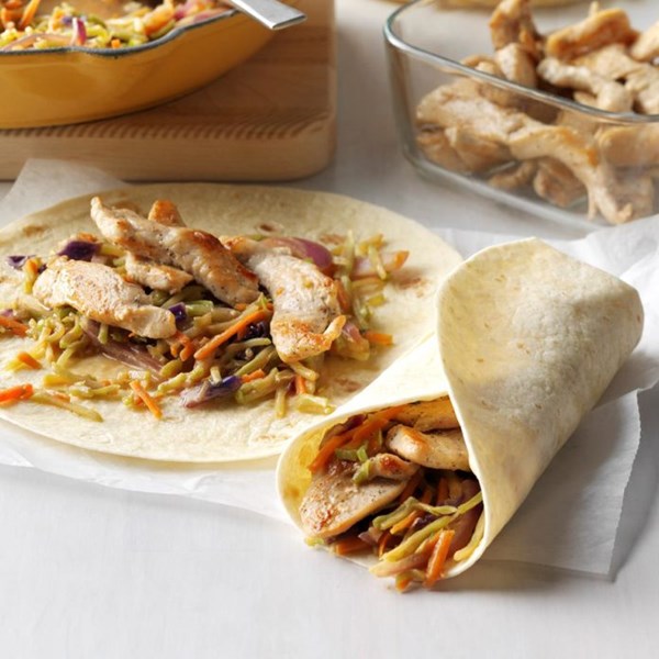Thai chicken wraps 