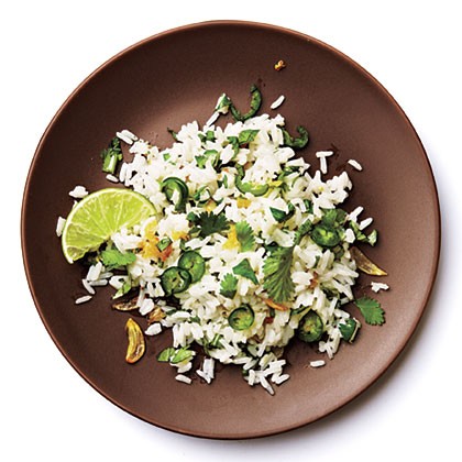 Thai cilantro and serrano rice
