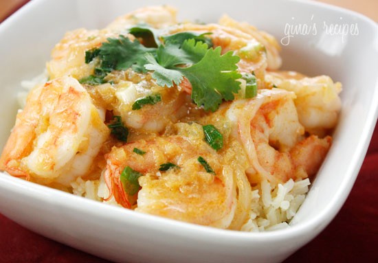 Thai coconut curry shrimp