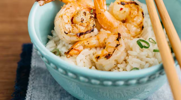 Thai coconut-curry shrimp kebabs