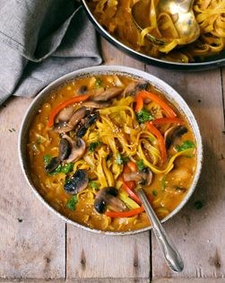 Thai coconut curry soup