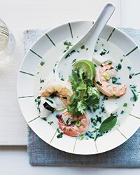 Thai coconut seafood soup