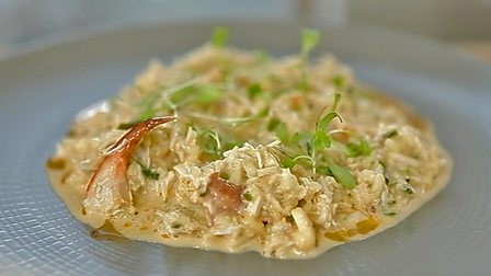 Thai crab risotto with lemon grass and kaffir lime