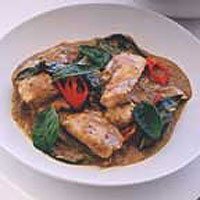 Thai curried chicken 