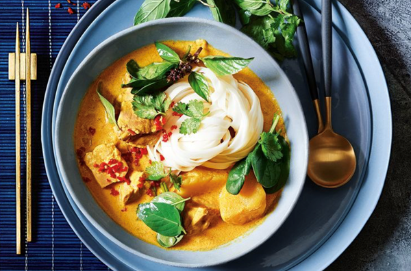 Thai curry noodle soup
