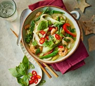 Thai curry noodle soup