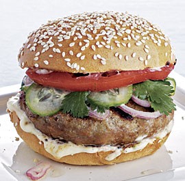 Thai curry turkey burgers 