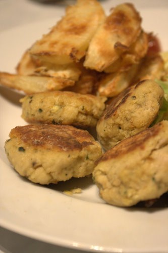 Thai curry turkey rissoles or croquettes