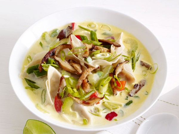 Thai dumpling soup