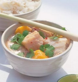 Thai fish curry with mango
